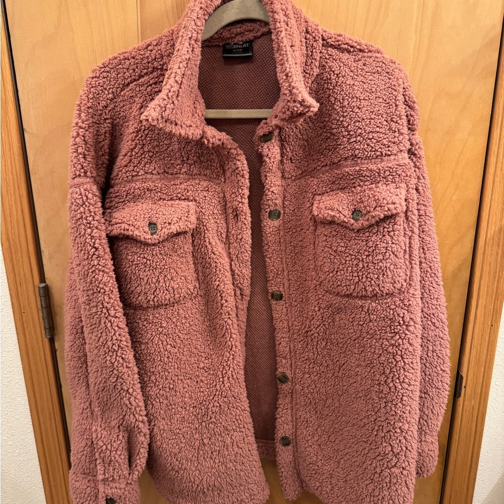 32 Degrees Warm Pink Sherpa Jacket